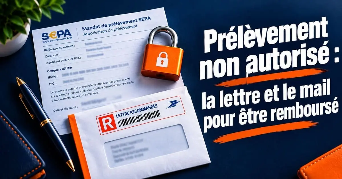 lettre opposition prélèvement automatique non autorisé